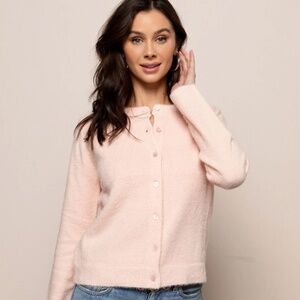 Pink super soft cardigan size large
